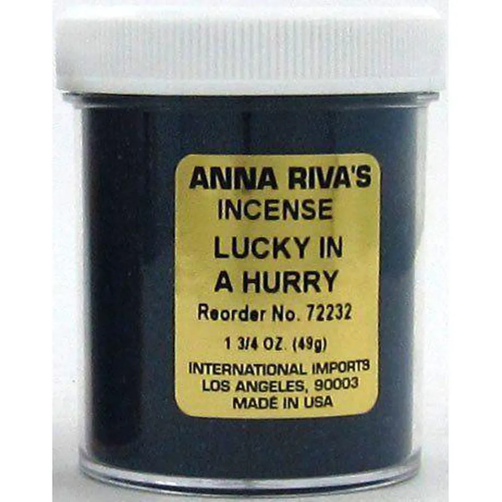 1 3/4 oz Anna Riva Incense Powder - Luck in a Hurry