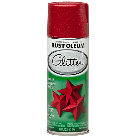 10.25 OZ Specialty Glitter Spray Paint - Red