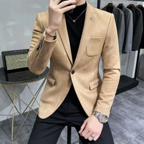 2022 Deerskin Leather Jacket Blazer