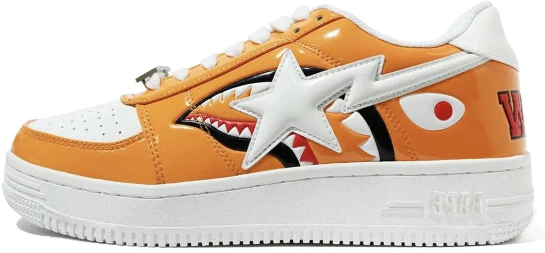 A Bathing Ape Bape Sta Low Color Block Shark Orange