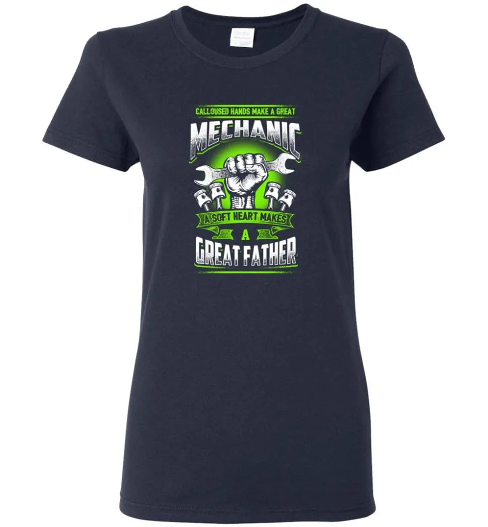 A Great Father Mechanic Mechanic Shirt For Father Women Tee