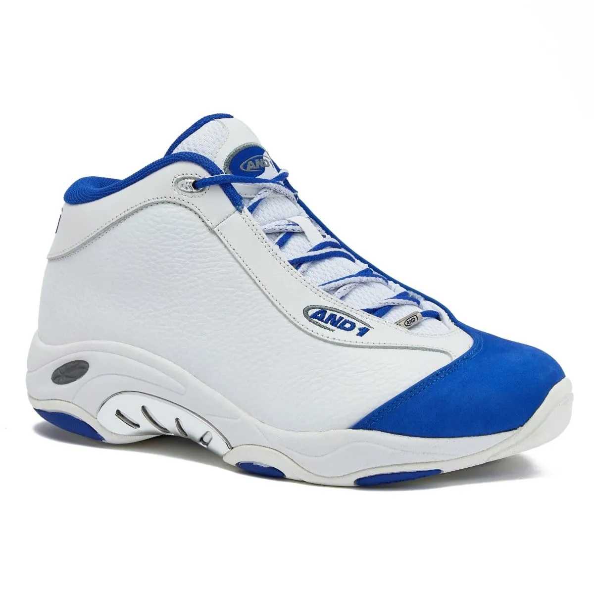 AND-1 MEN'S TAI CHI WHITE/BLUE BASKETBALL SHOES