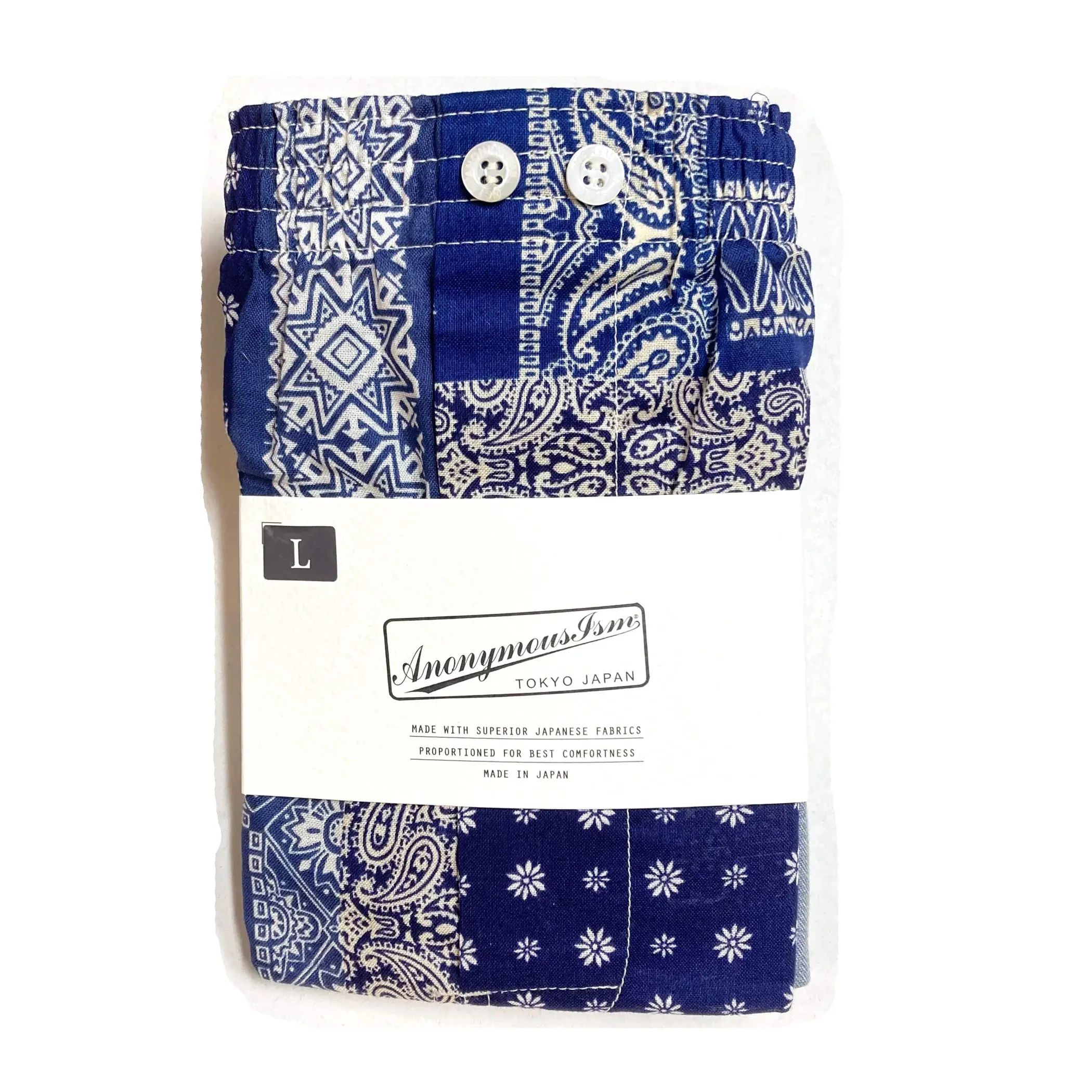 Anonymous Ism Blue Bandana and Solid Blue Boxer Set