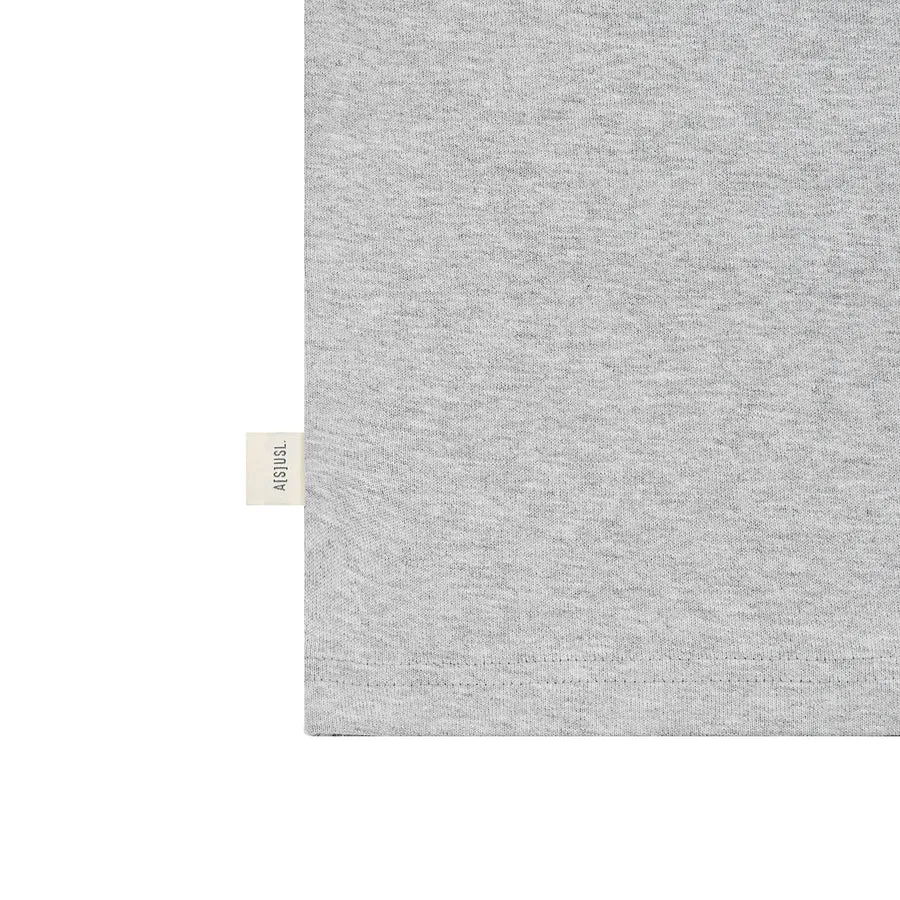 A[S]USL ASUSL HAND WRITE LOGO TEE-HEATHER GRAY