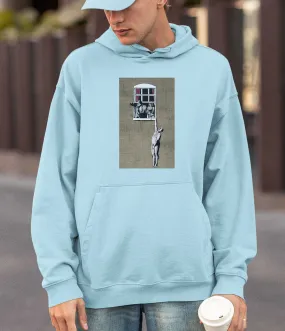 Banksy Hoodie - Naked Man Hanging