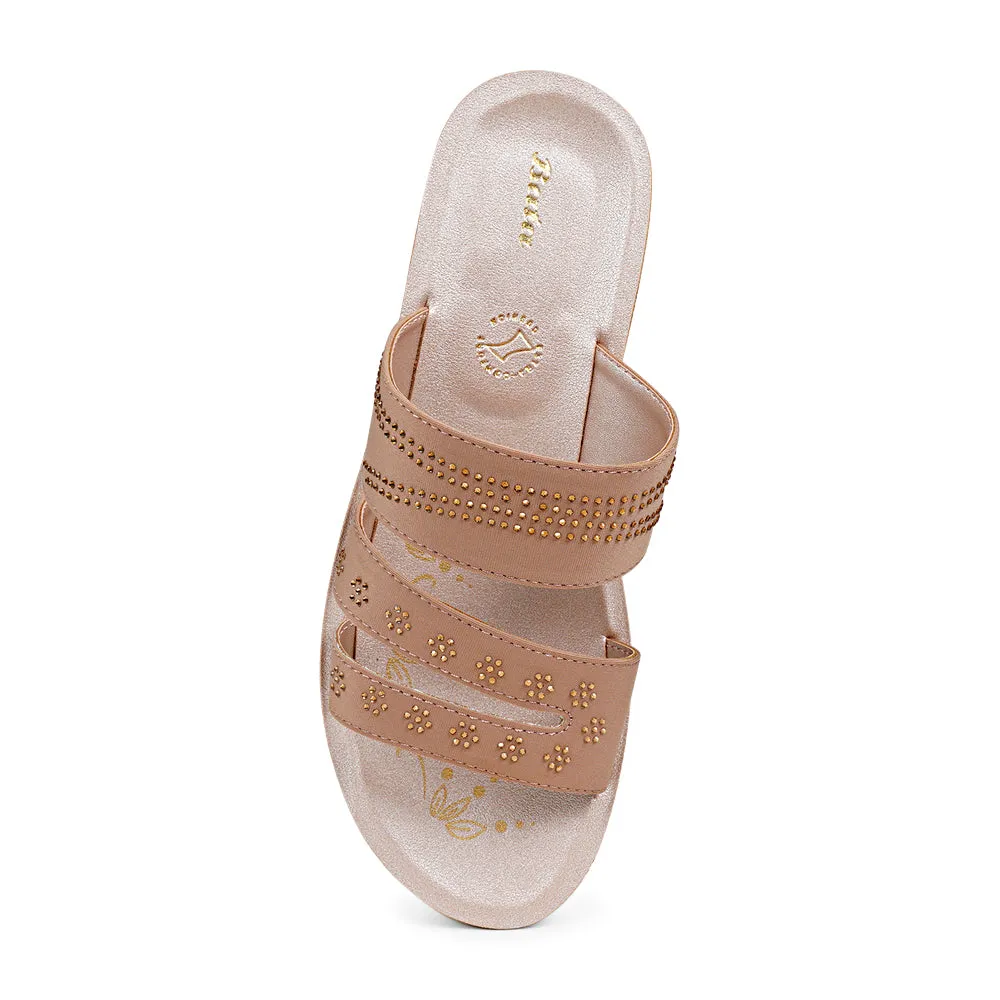 Bata RANCE Slip-On Basic Flat Sandal for Women