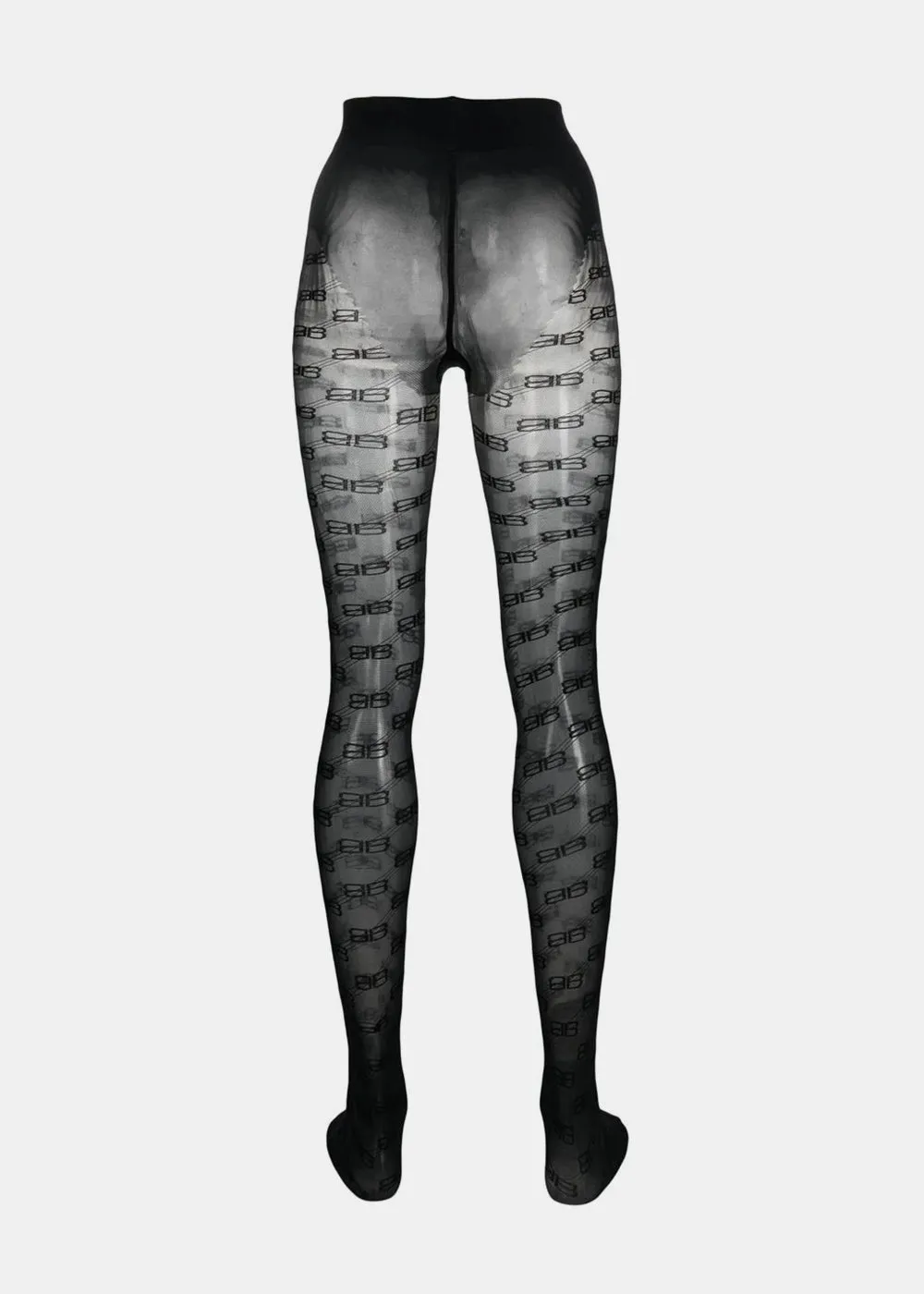 Black BB Monogram Tights