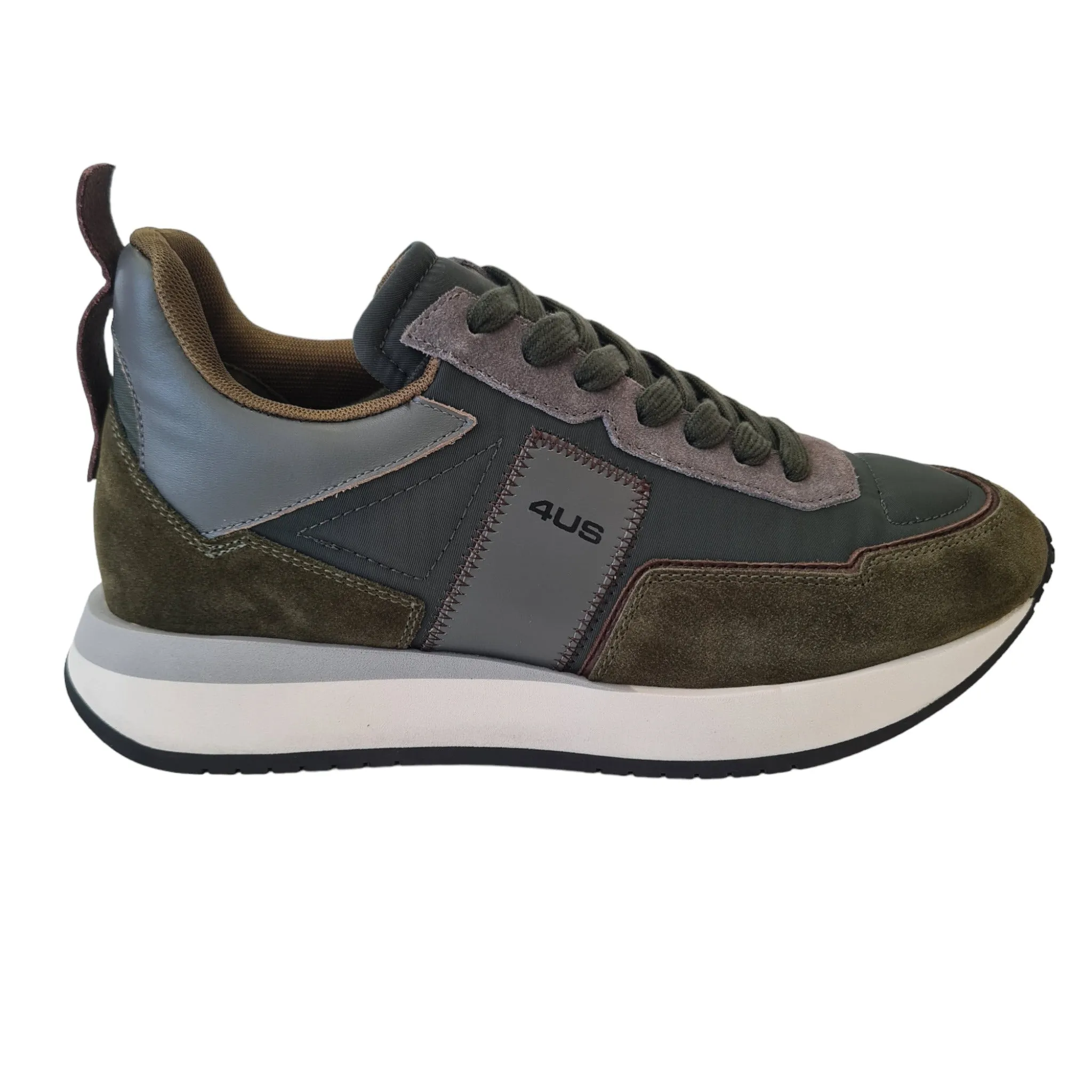 Cesare Paciotti 4US Sneakers Uomo Verde Oliva Rif.130