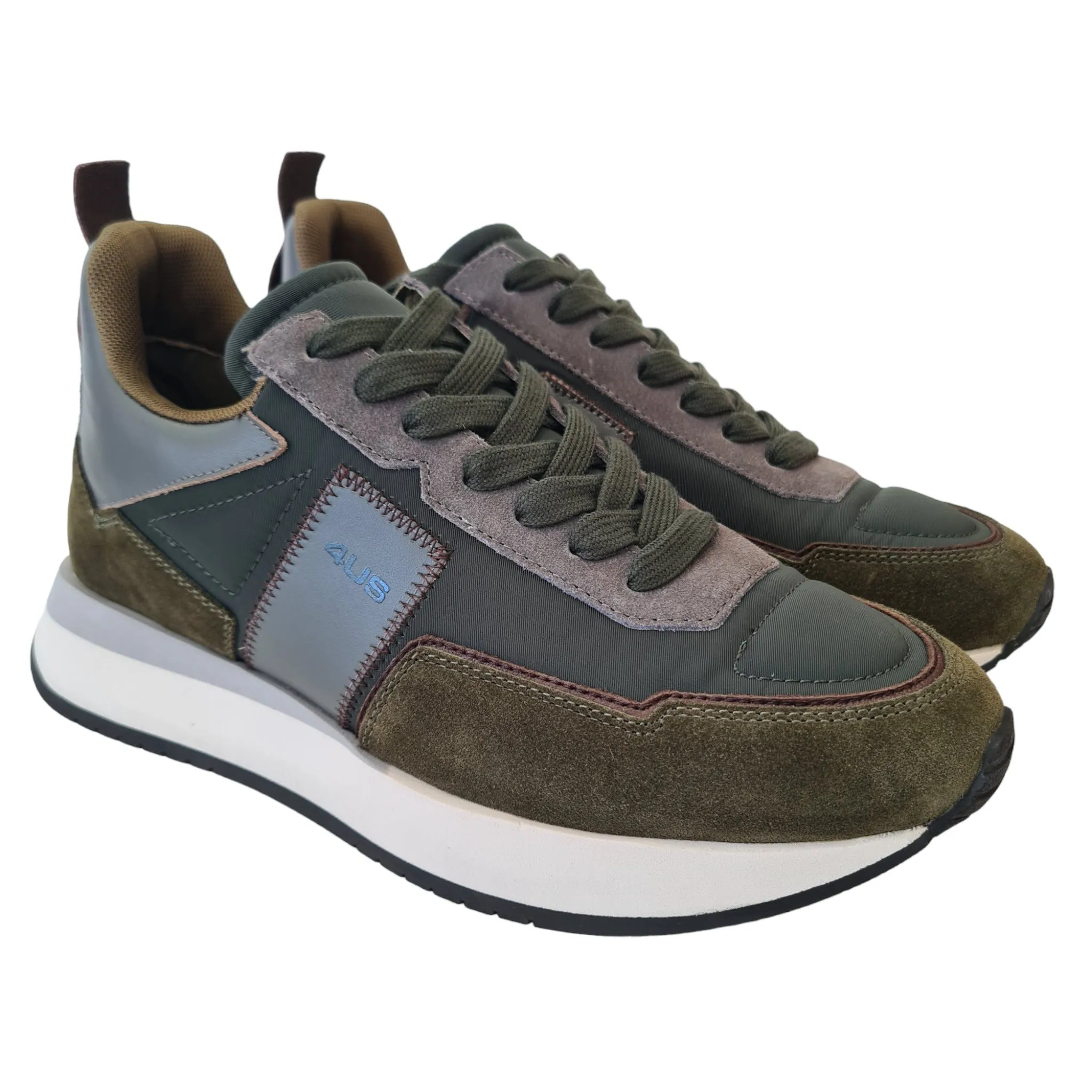 Cesare Paciotti 4US Sneakers Uomo Verde Oliva Rif.130