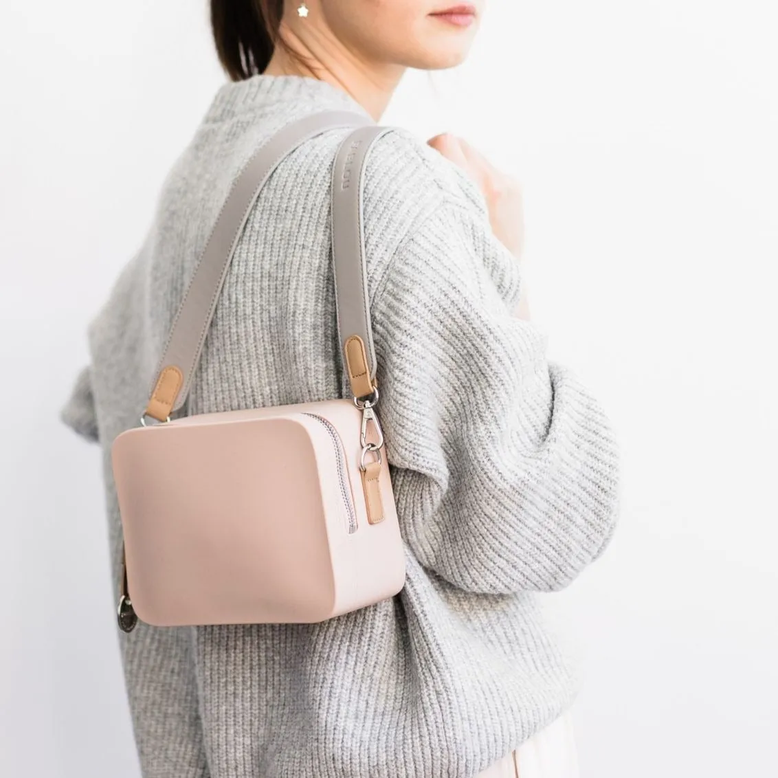 Chelsea silicone crossbody bag - Blush