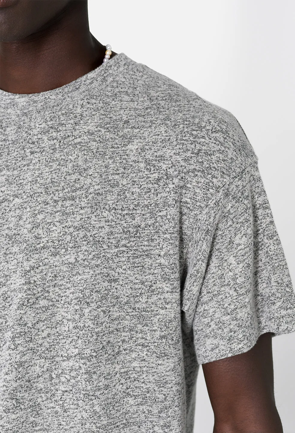 Co-Mix Cropped Tee / Grey