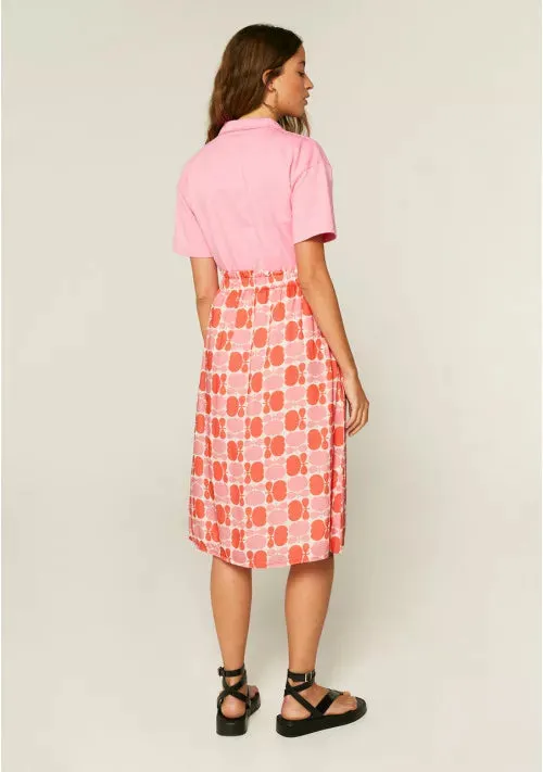 Compania Fantastica Tulip Skirt in Pink/Orange