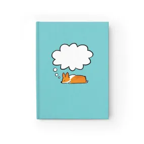 Corgi Dreams Hardcover Journal | 8x5" Blank or Ruled Paper | Customizable