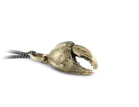 Crab Claw Necklace - Bronze