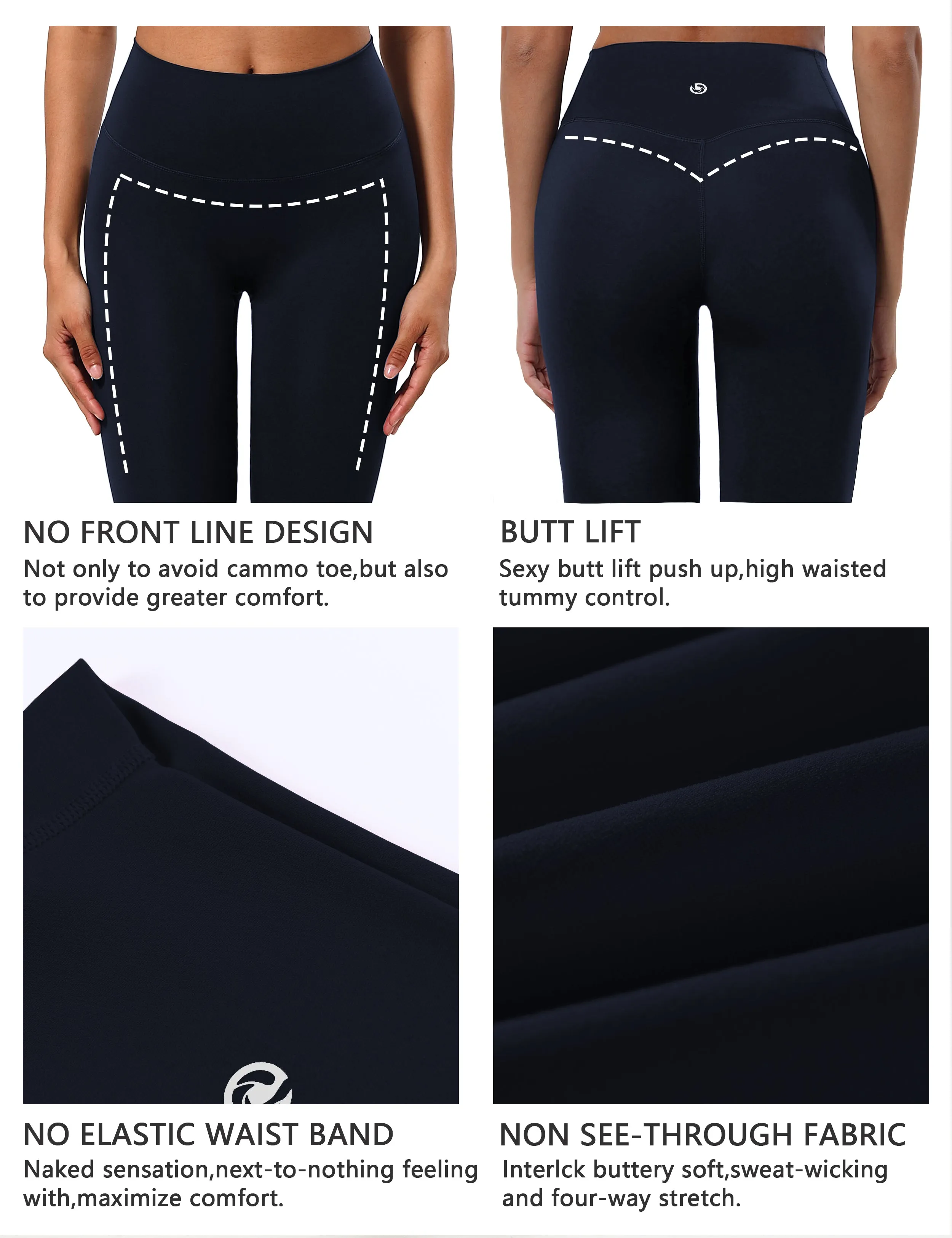 Crotch Seamless yogastudio Pants darknavy_yogastudio