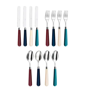 Cutlery Set 12 Pieces - Bordeaux Multicolour Set