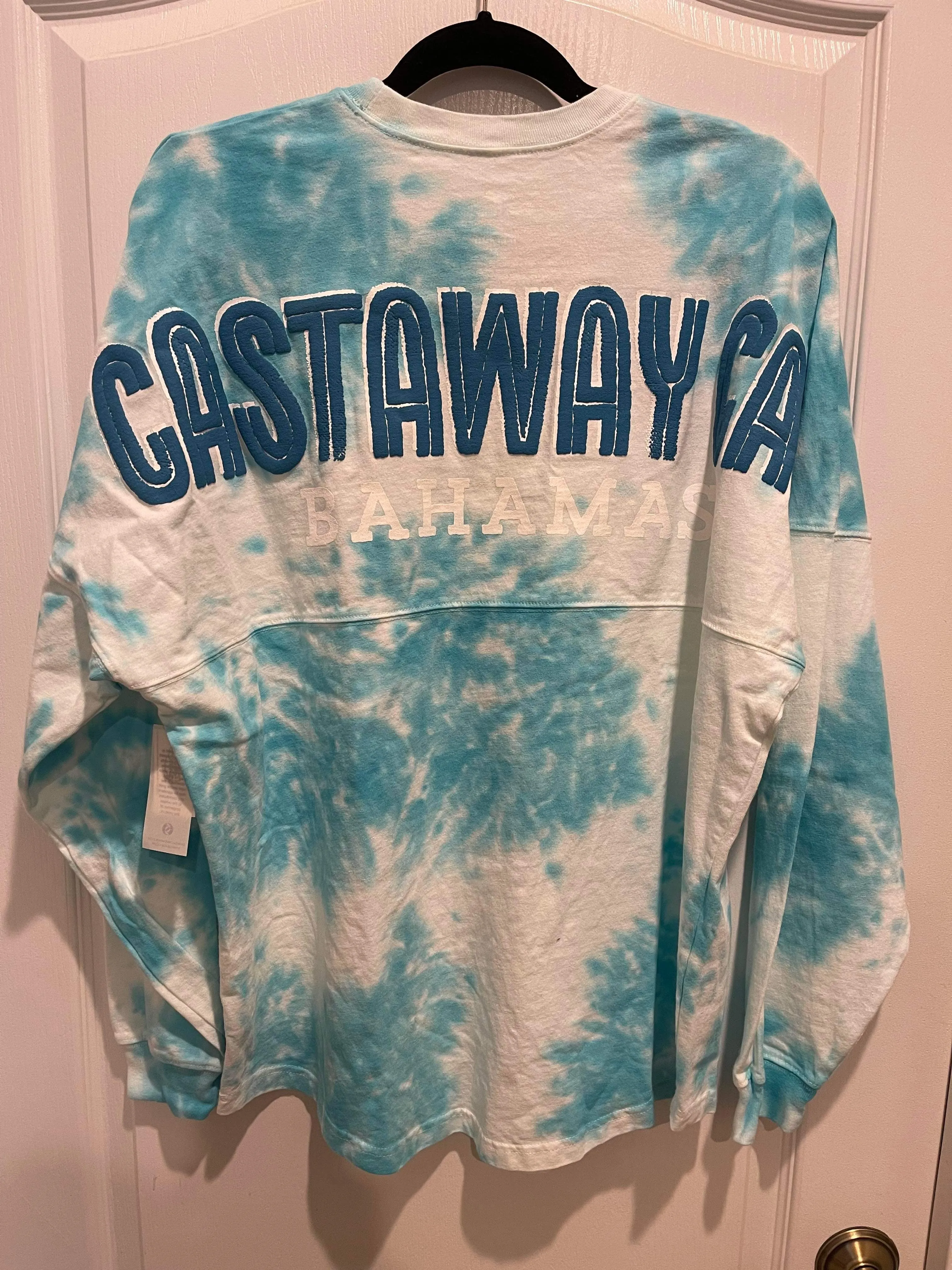 Disney Cruise Line Castaway Cay Spirit Jersey Blue Tie Dye M XL XXL