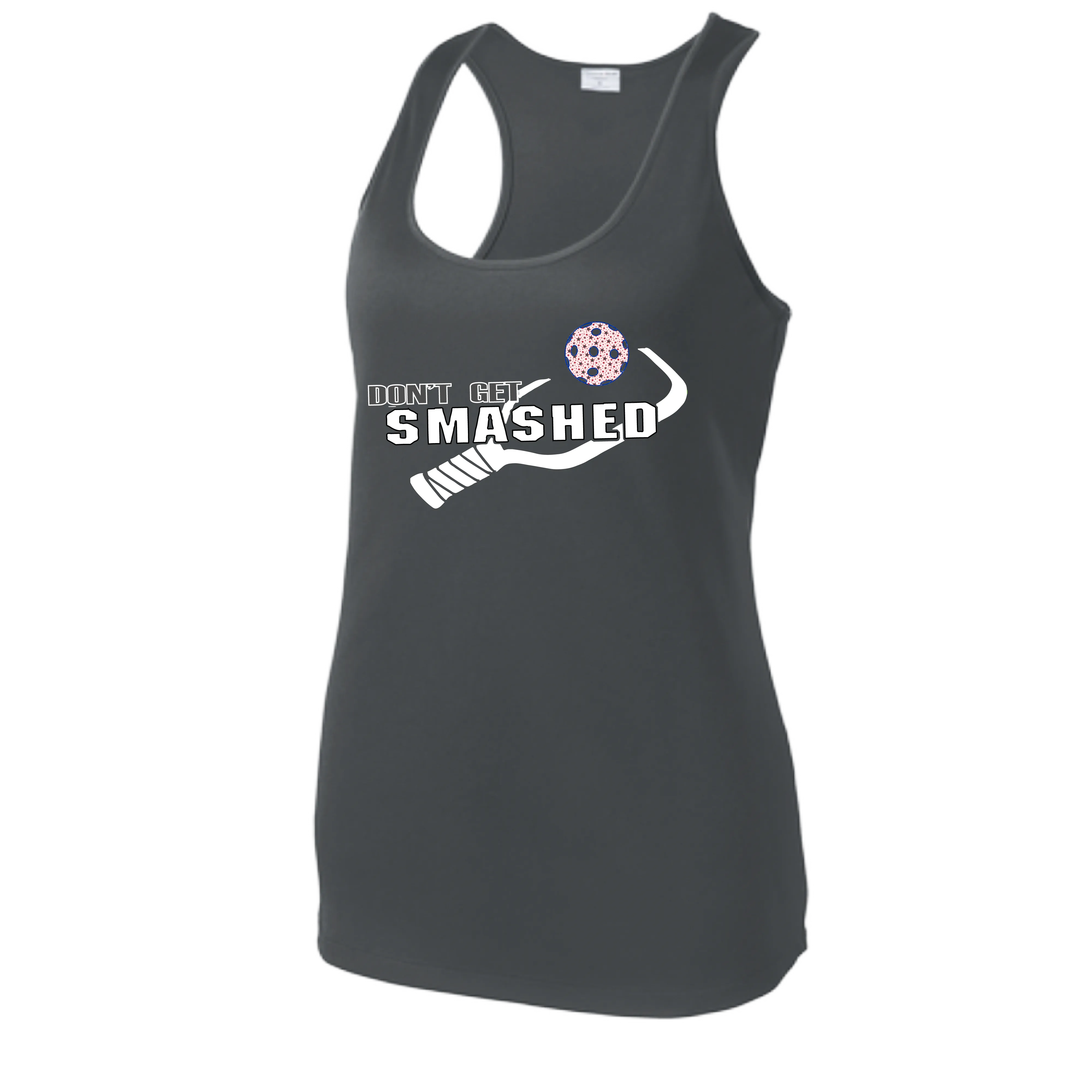 Don't Get Smashed (Patriotic Stars) | Women’s Racerback Tank | 100% Polyester