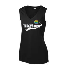 Don't Get Smashed With Pickleballs (Red Green Rainbow) | Women’s Sleeveless Athletic Shirt | 100% Polyester