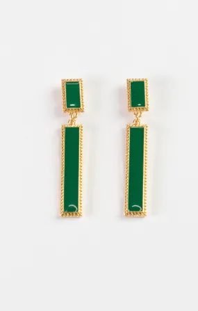 Double Bar Linked Earrings