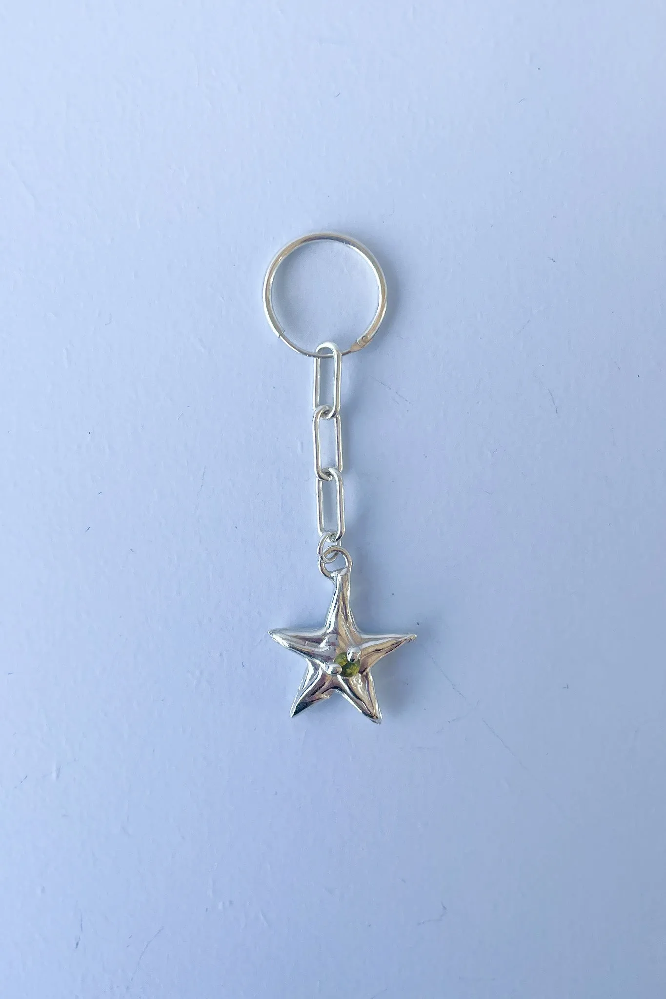 Falling Star Earring | Silver/Peridot