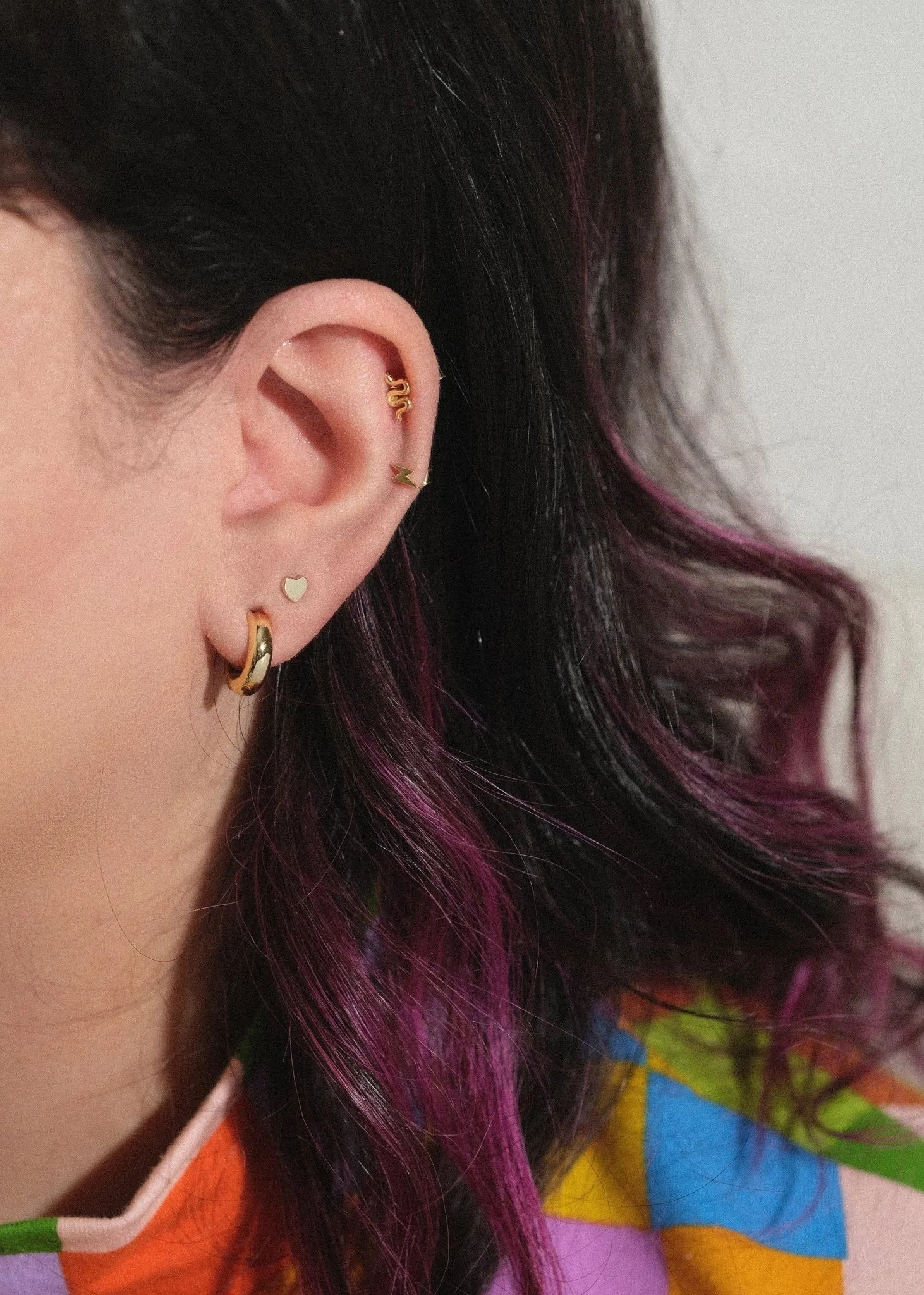 Fine Essentials - Lightning bolt stud earrings