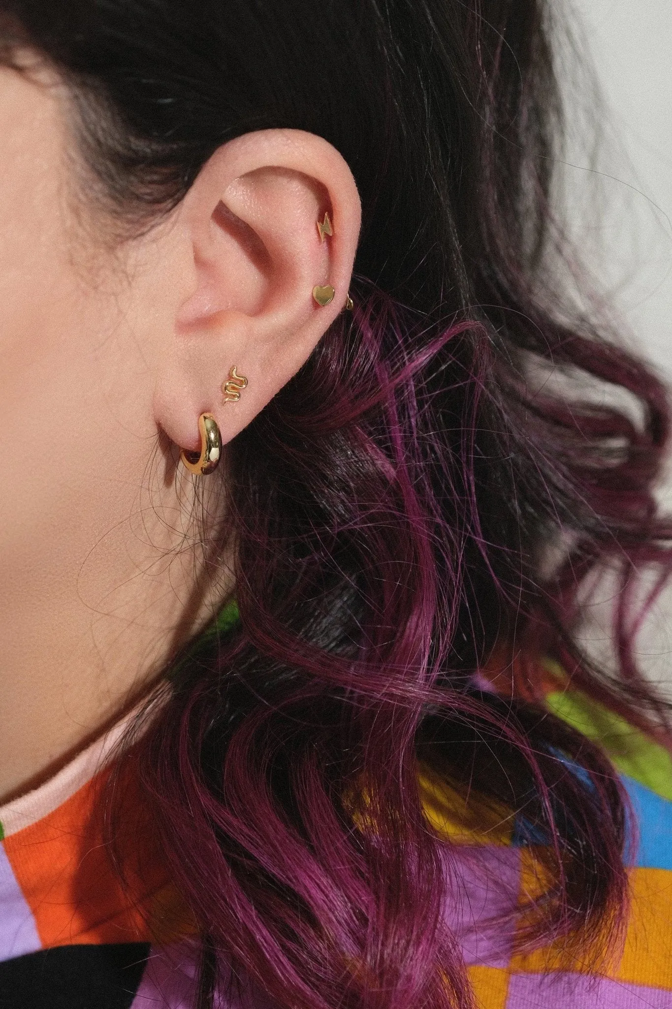 Fine Essentials - Lightning bolt stud earrings