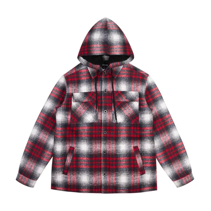 Flannel Shacket - Red