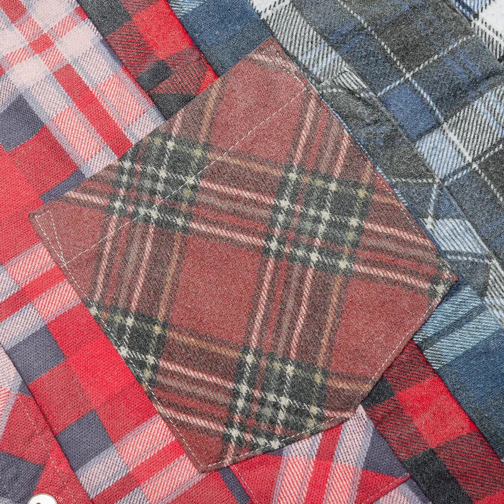 Flannel Shirt 7 Cuts Reflection Shirt - Assorted