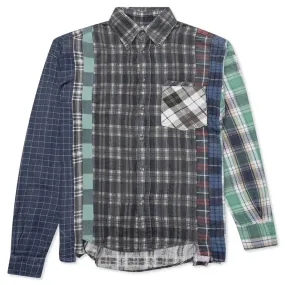 Flannel Shirt 7 Cuts Wide Reflection Shirt - Assorted