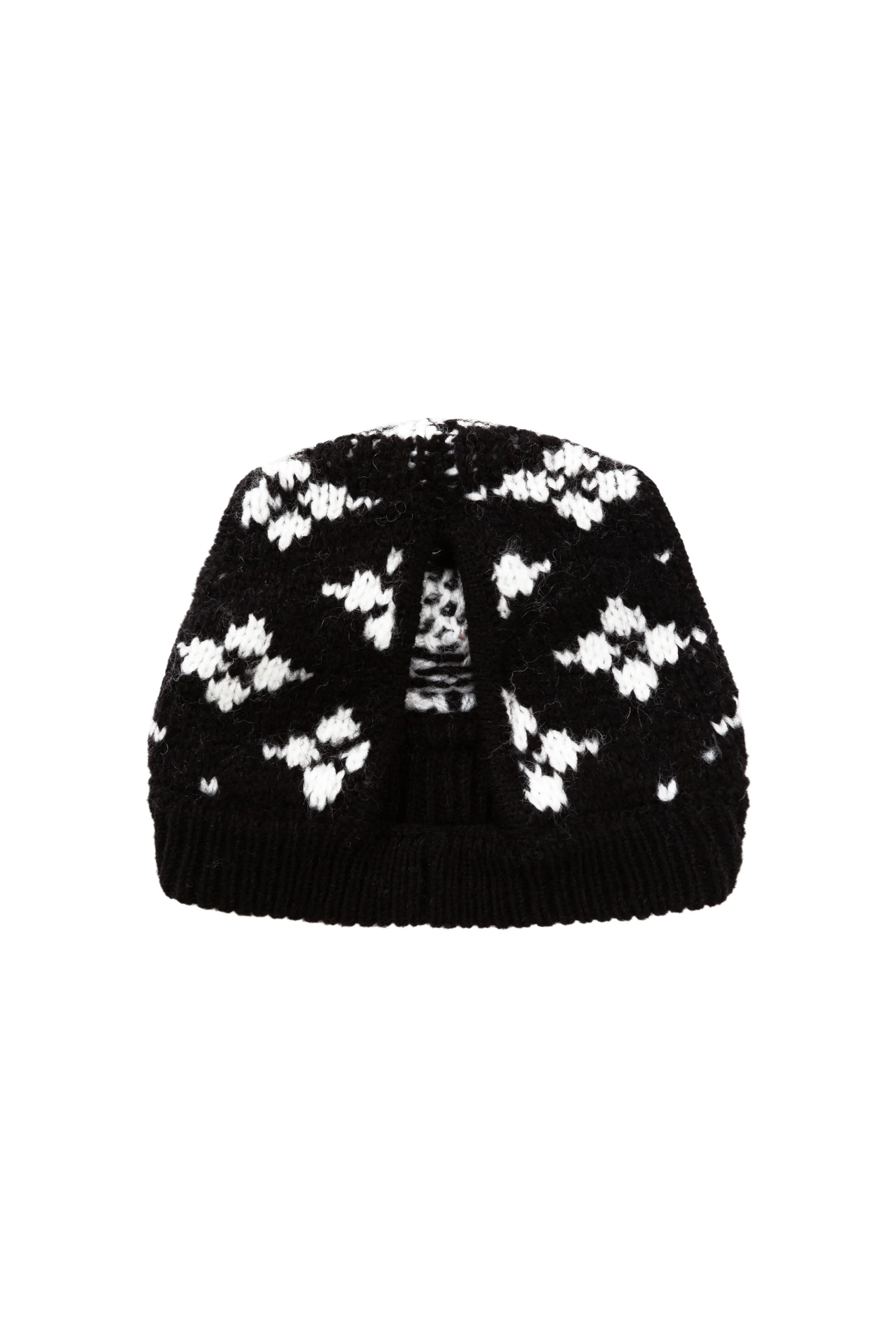 Floral Jacquard Woolen Hat