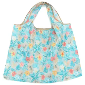 Foldable Bag Jackie Floral Mixed Blue