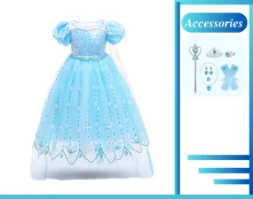 Frozen Princess Elsa Inspired Girls Dress