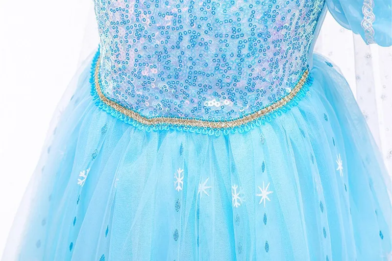 Frozen Princess Elsa Inspired Girls Dress