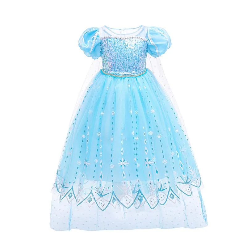 Frozen Princess Elsa Inspired Girls Dress