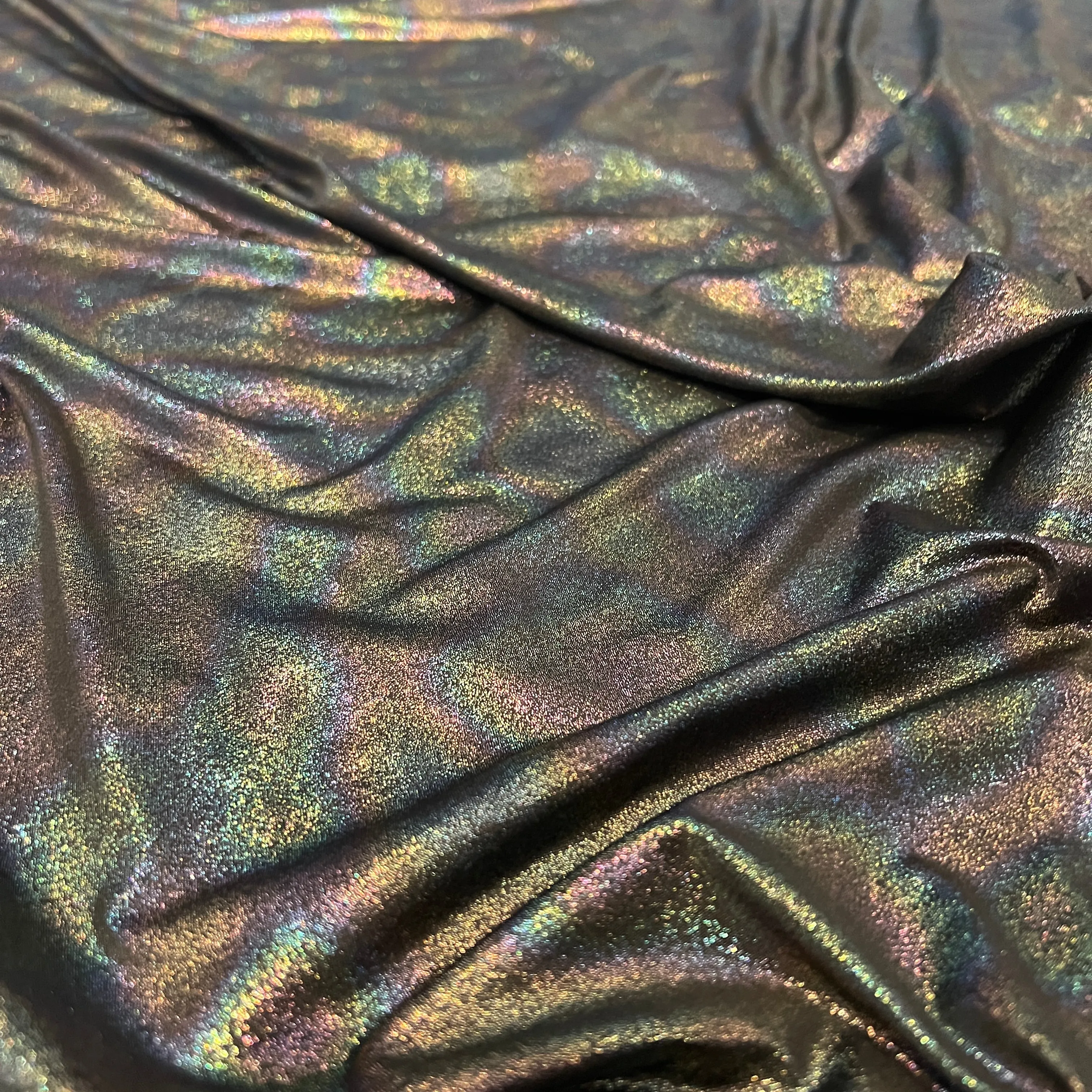 FS1135 Hologram Rainbow Foil Spandex Fabric