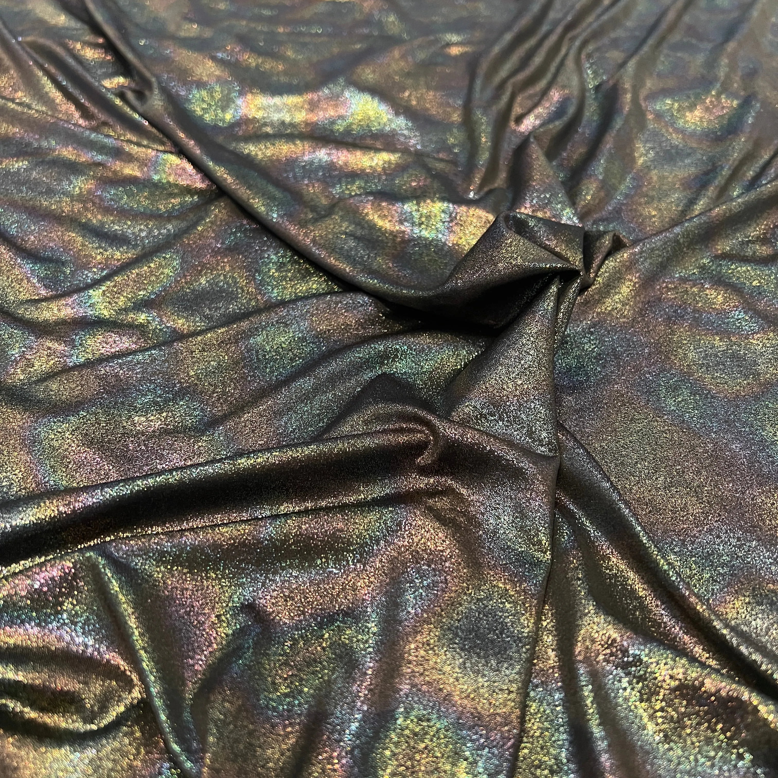 FS1135 Hologram Rainbow Foil Spandex Fabric