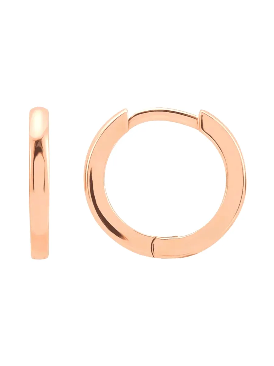 Gold Huggie Earrings 14K