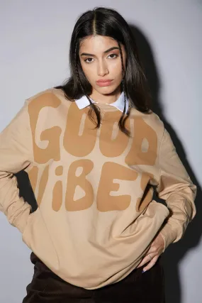 Good Vibes Oversized Heavyweight Sweatshirt