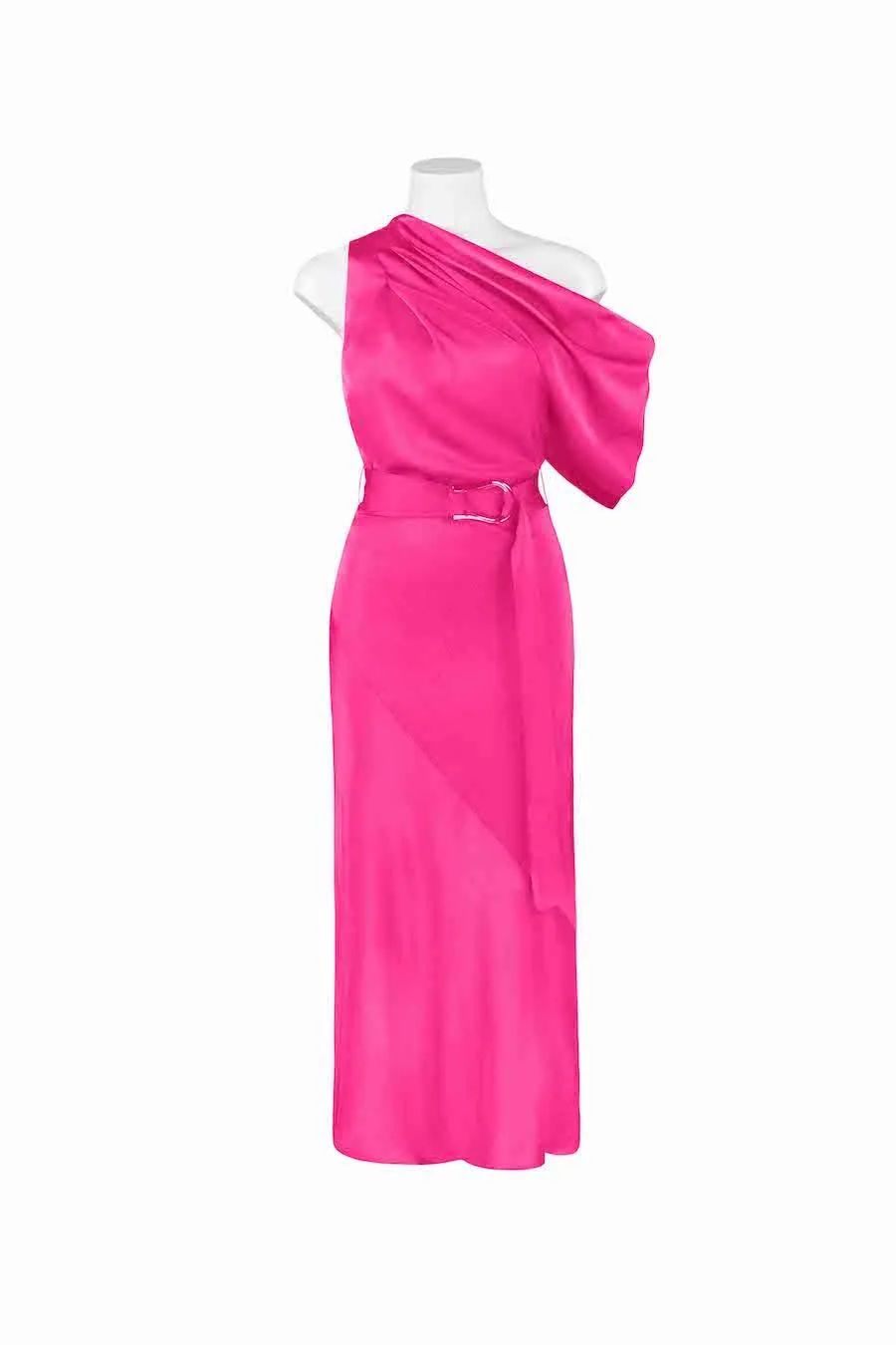 Gracelyn Midi Dress- Magenta