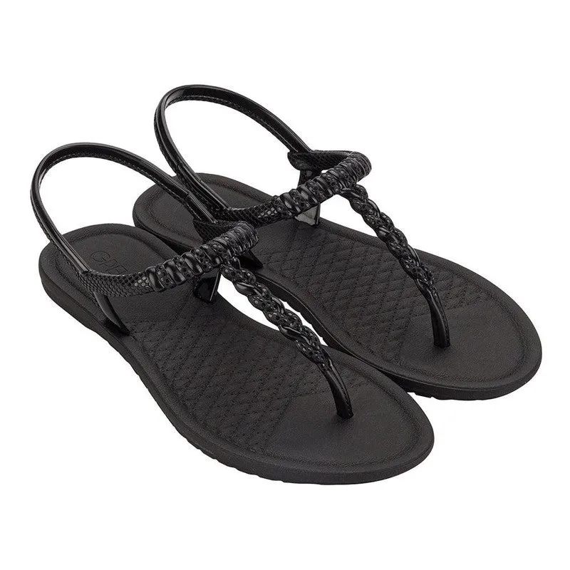 Grendha Back Strap Sandals - Black