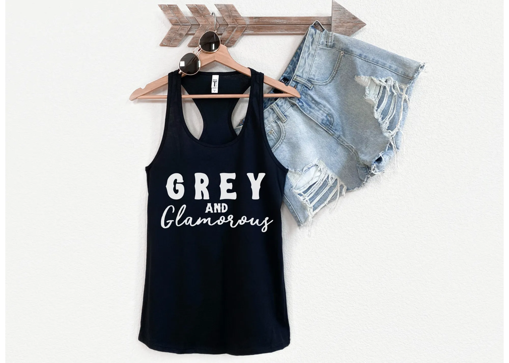 Grey & Glamorous Racerback Tank