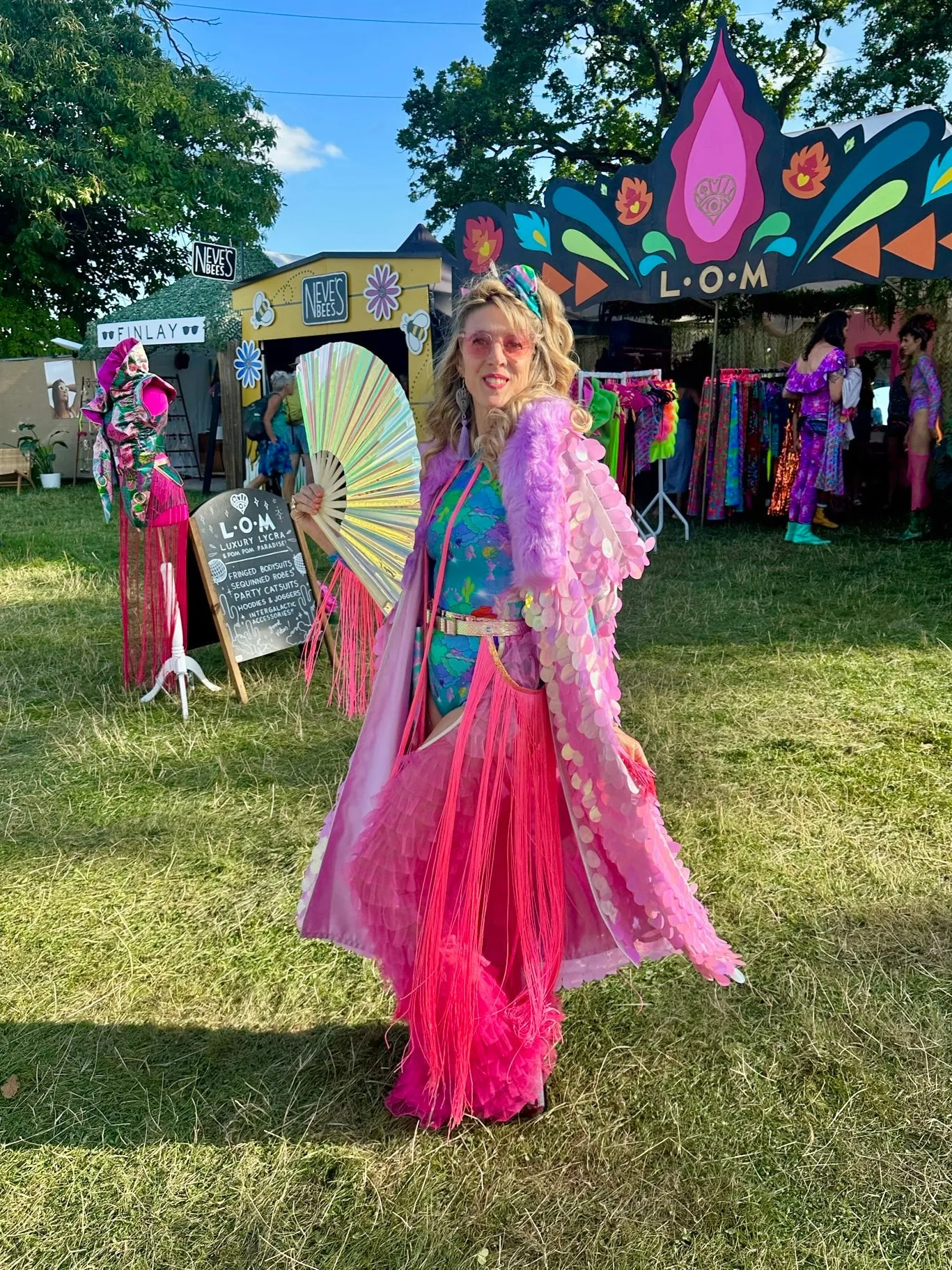 Hybrid Sequin Kimono in Bubblegum Pink