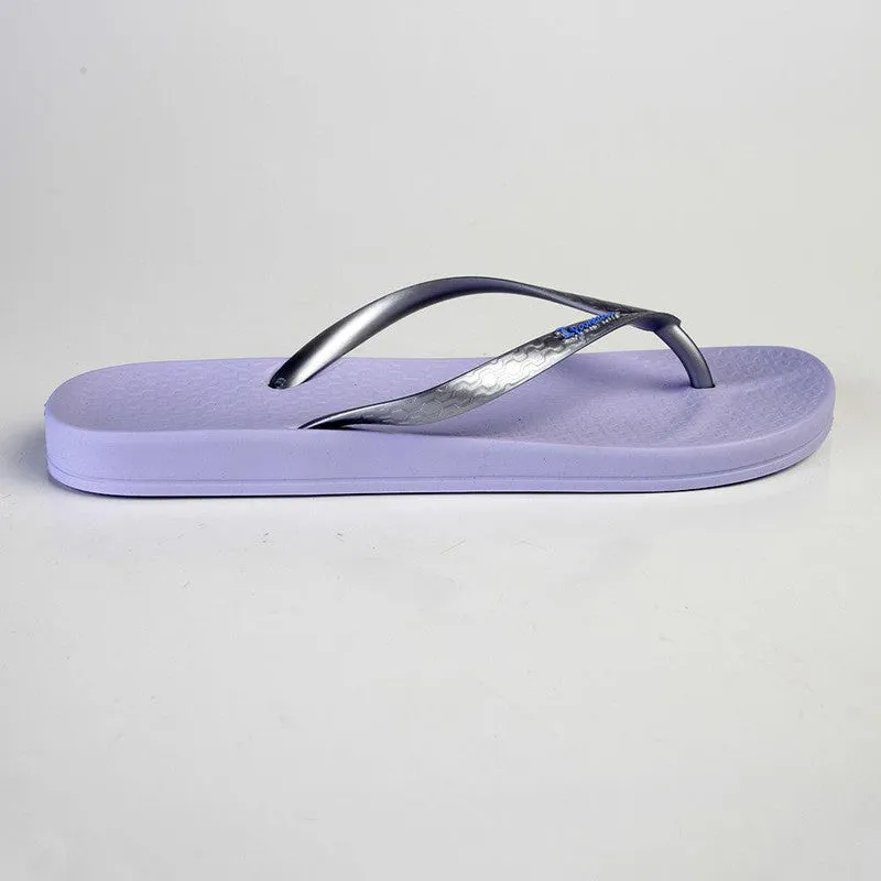 Ipanema Bebe Slip On Thong Sandals - Lilac/Silver