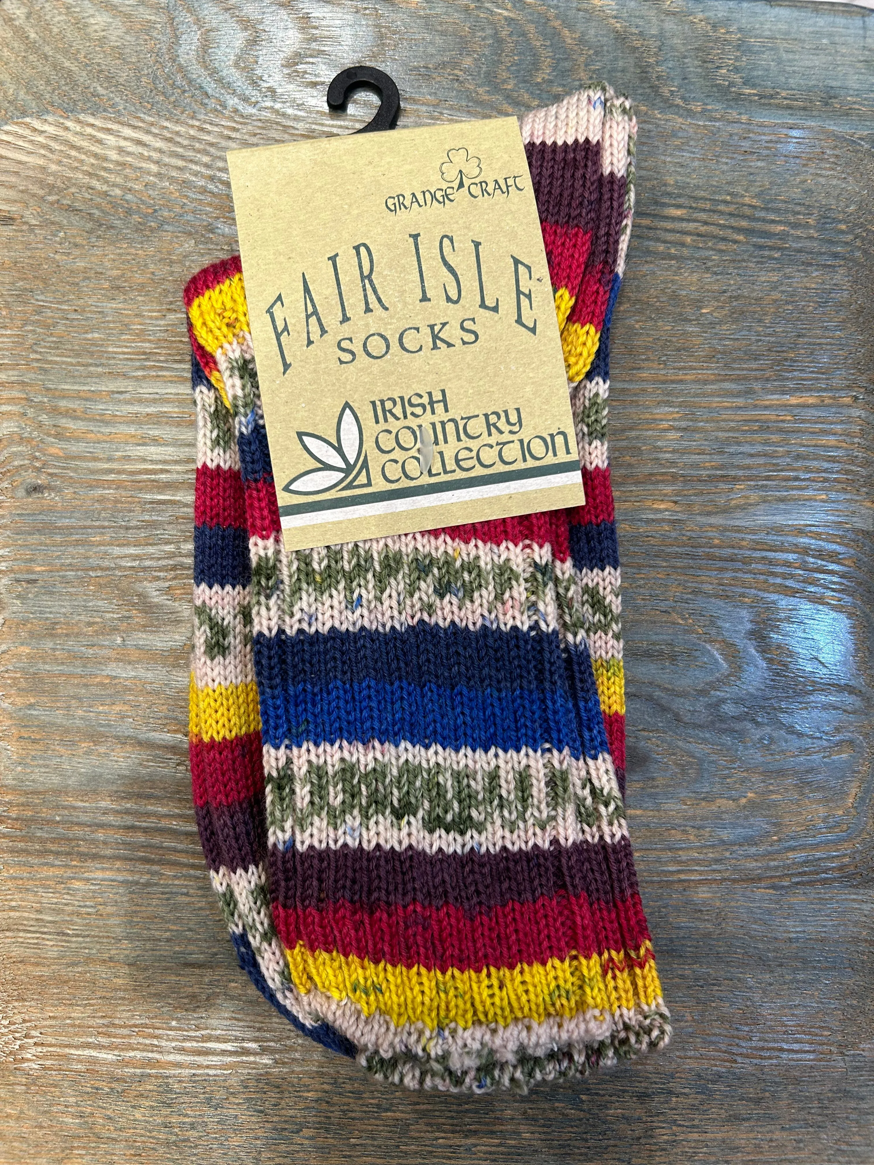 Irish - Fair Isles Socks