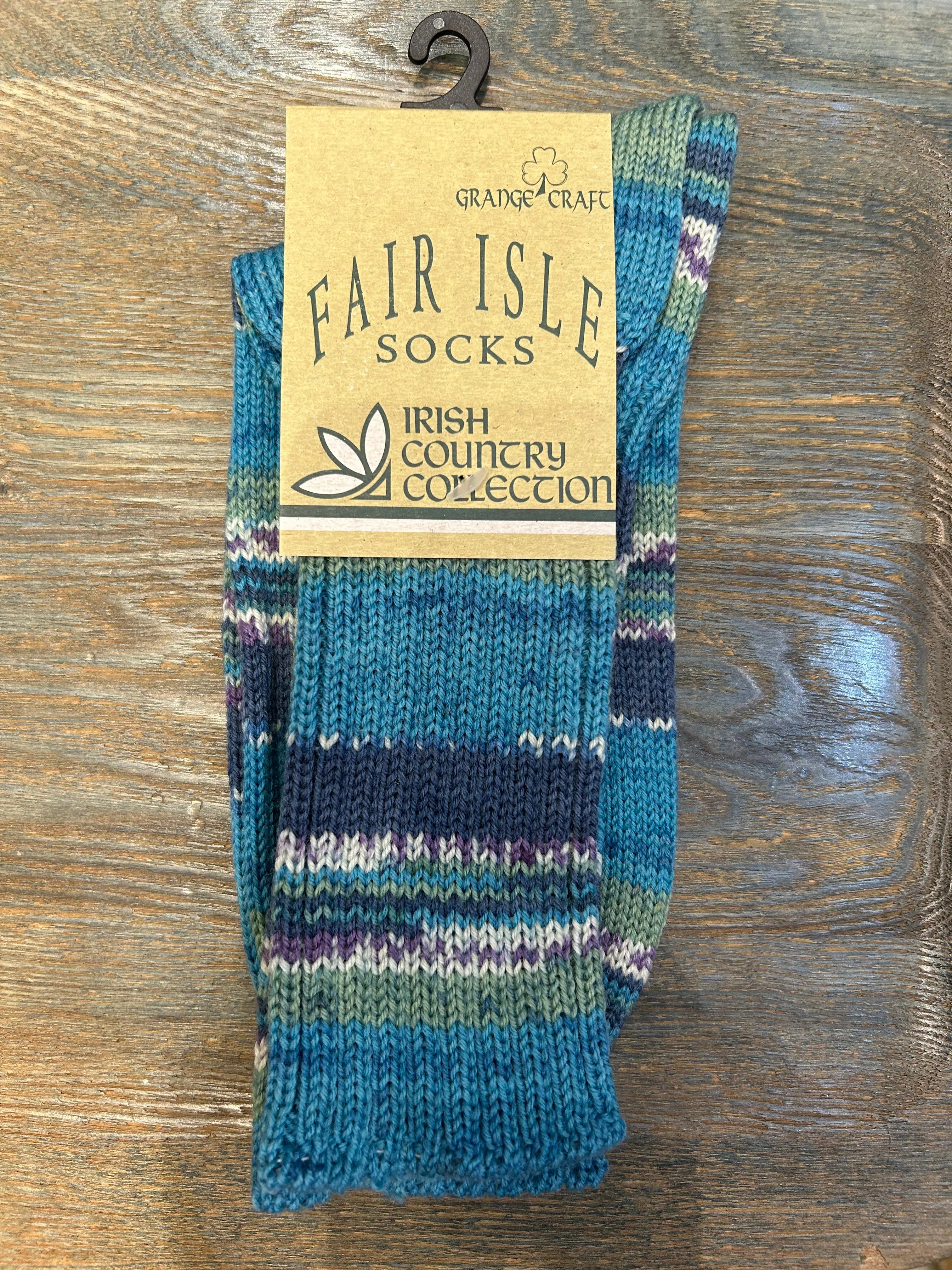 Irish - Fair Isles Socks