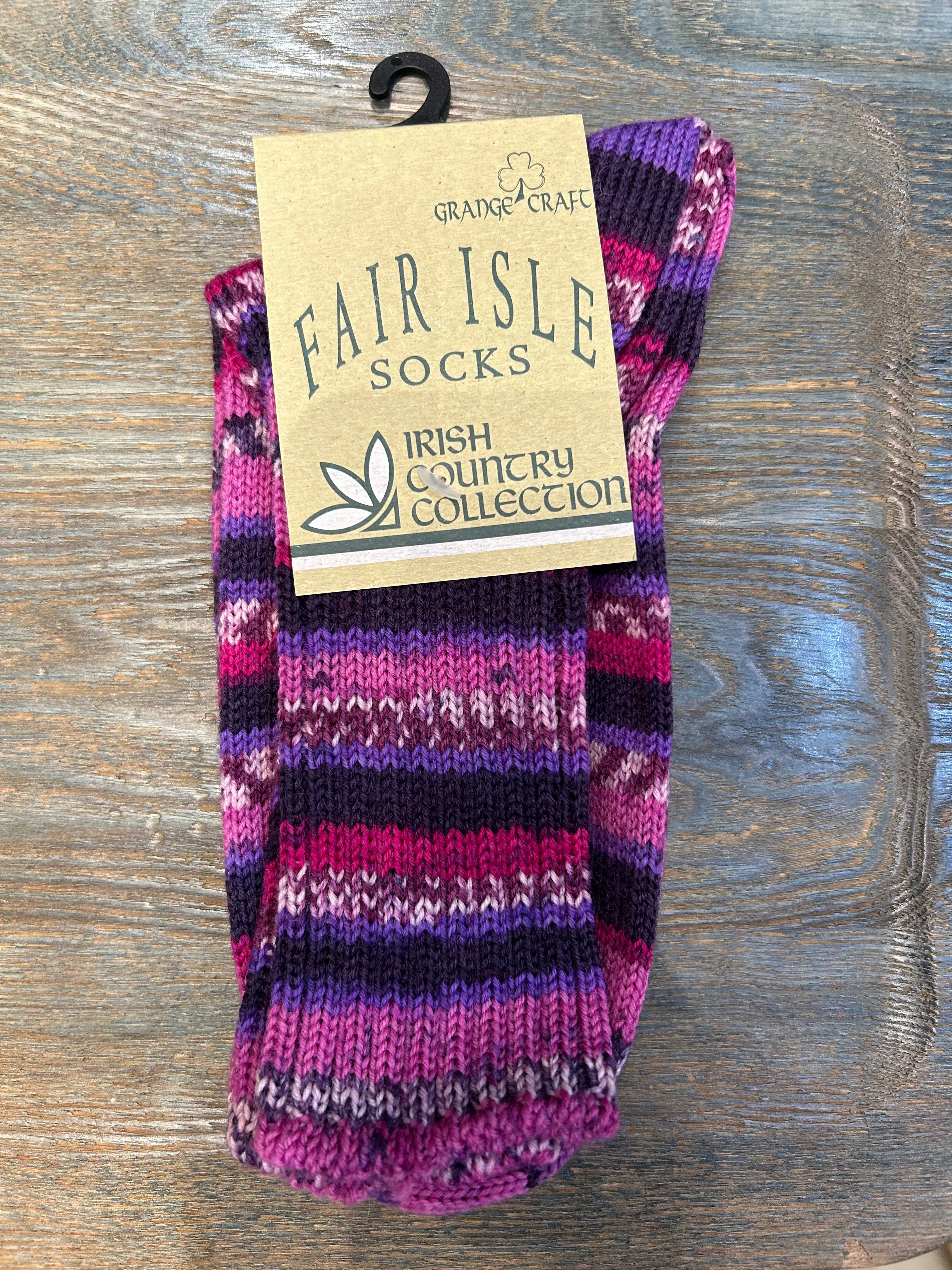 Irish - Fair Isles Socks