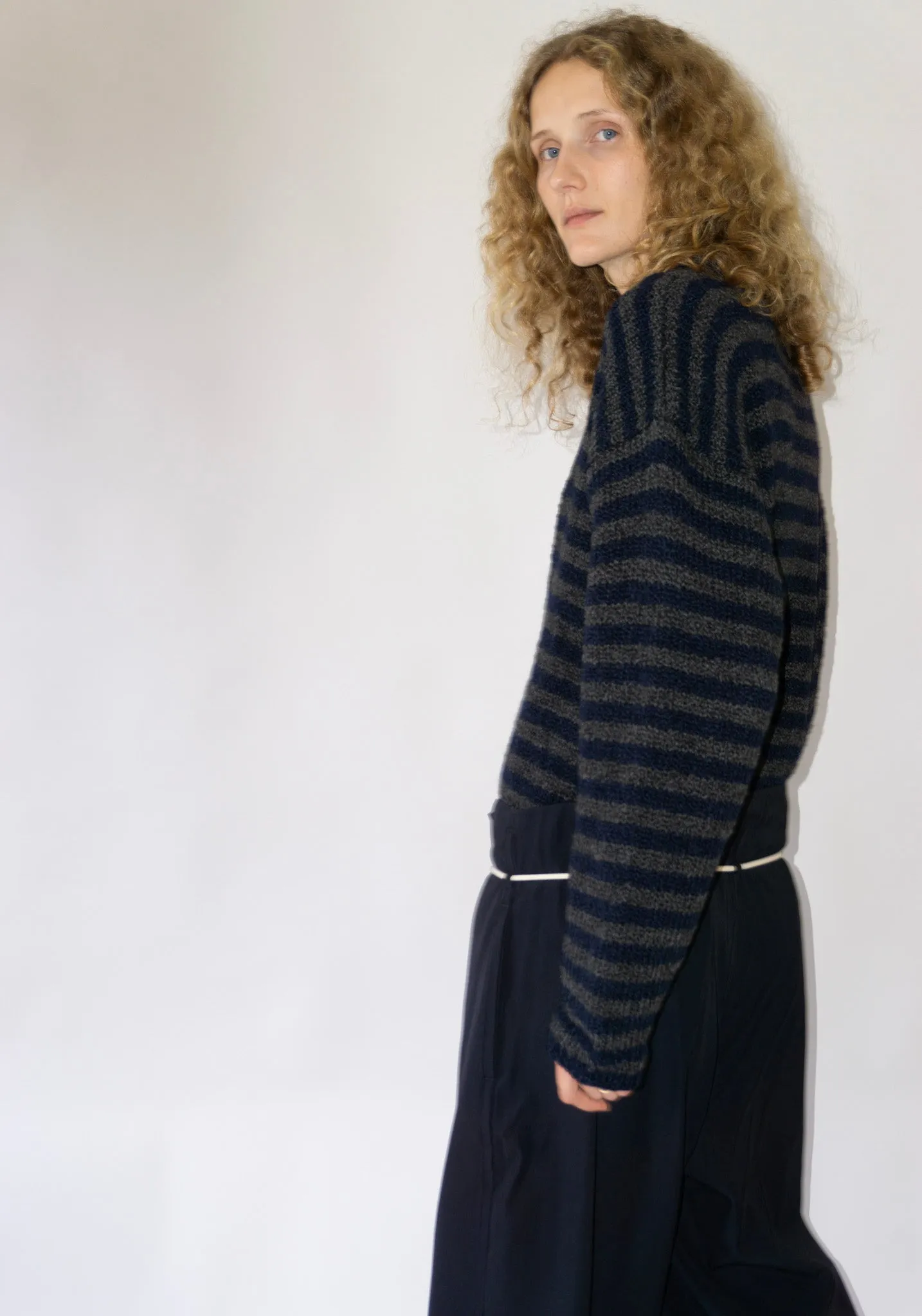 Jako Sweater in Navy Stripe