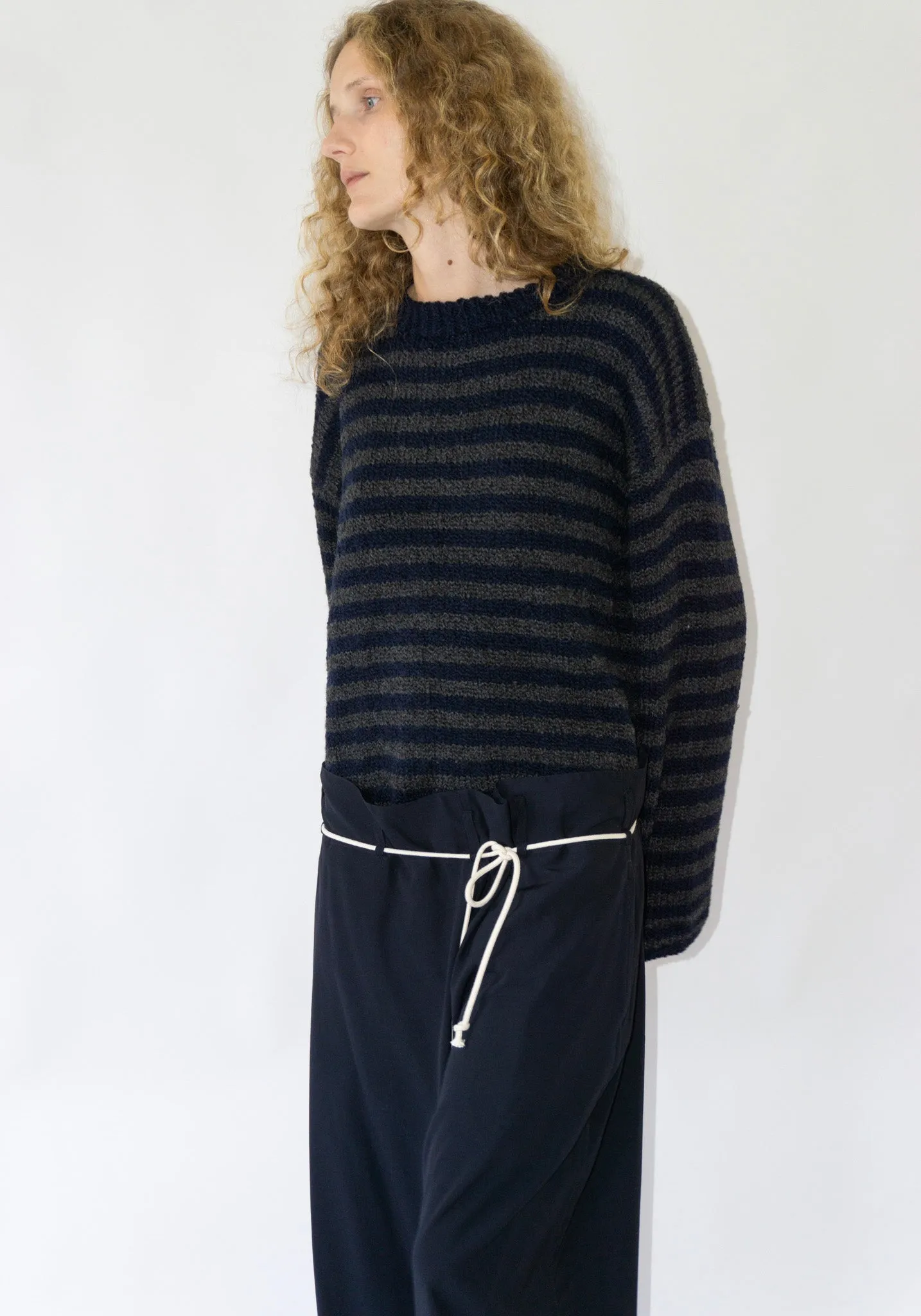 Jako Sweater in Navy Stripe