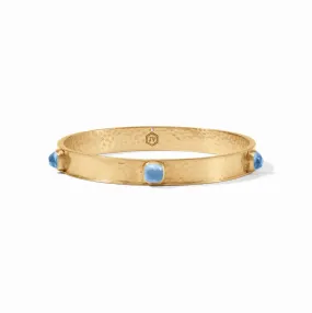 Julie Vos Catalina Stone Bangle, Chalcedony Blue